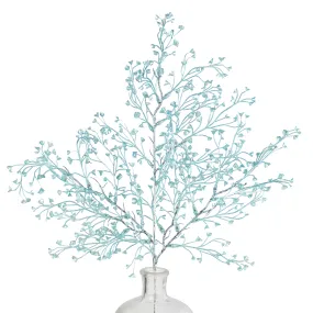 28" Pearl Mini Flower Spray: Light Blue
