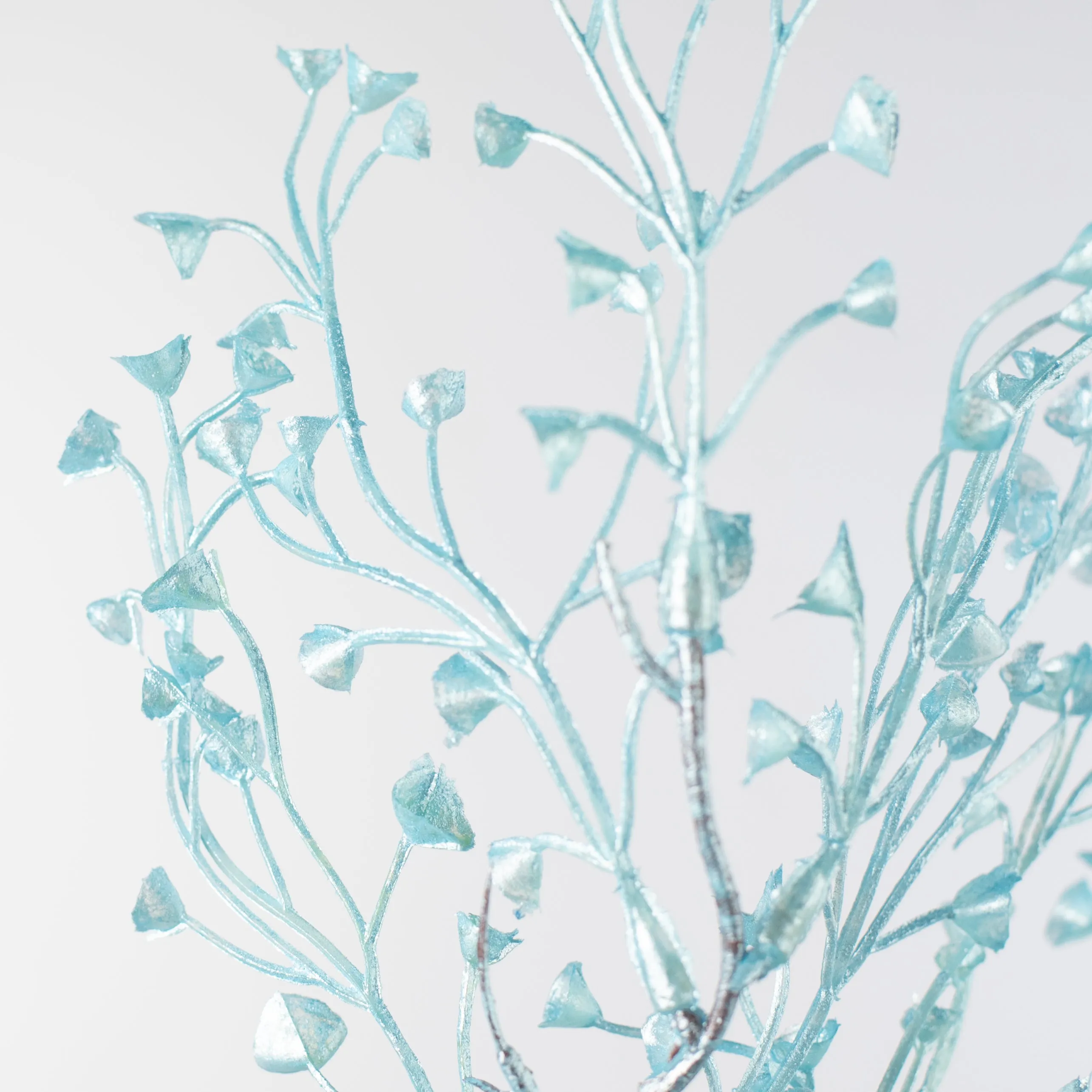28" Pearl Mini Flower Spray: Light Blue