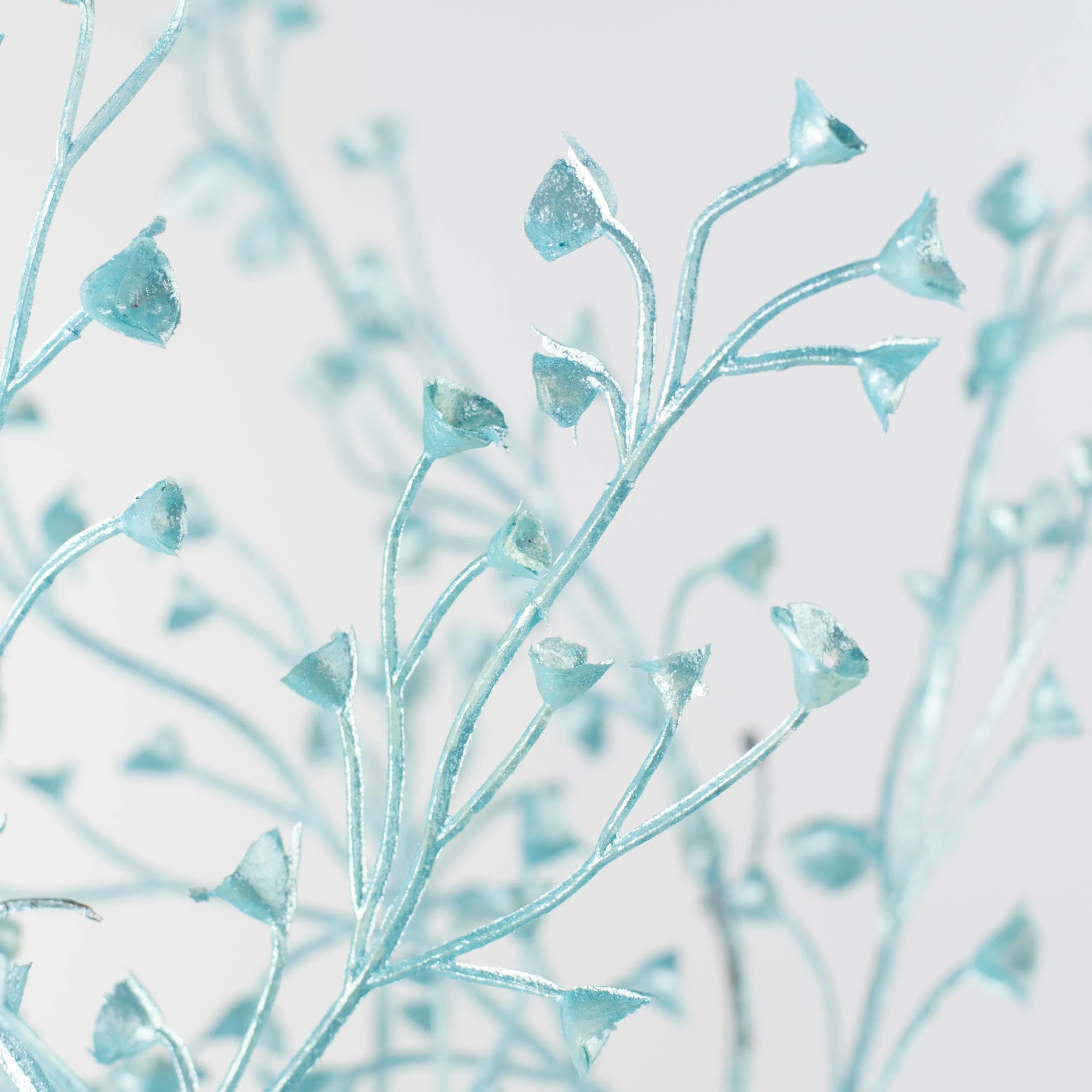 28" Pearl Mini Flower Spray: Light Blue