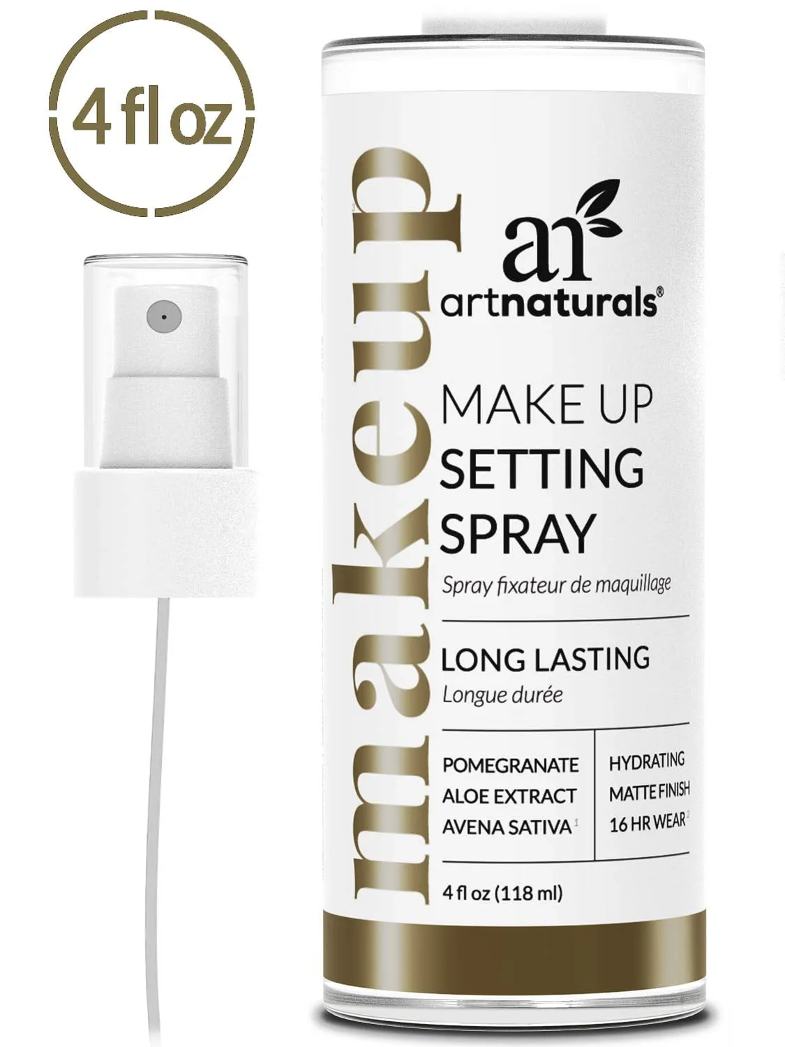 Artnaturals Professional Makeup Setting Spray (4 oz / 120 ml)
