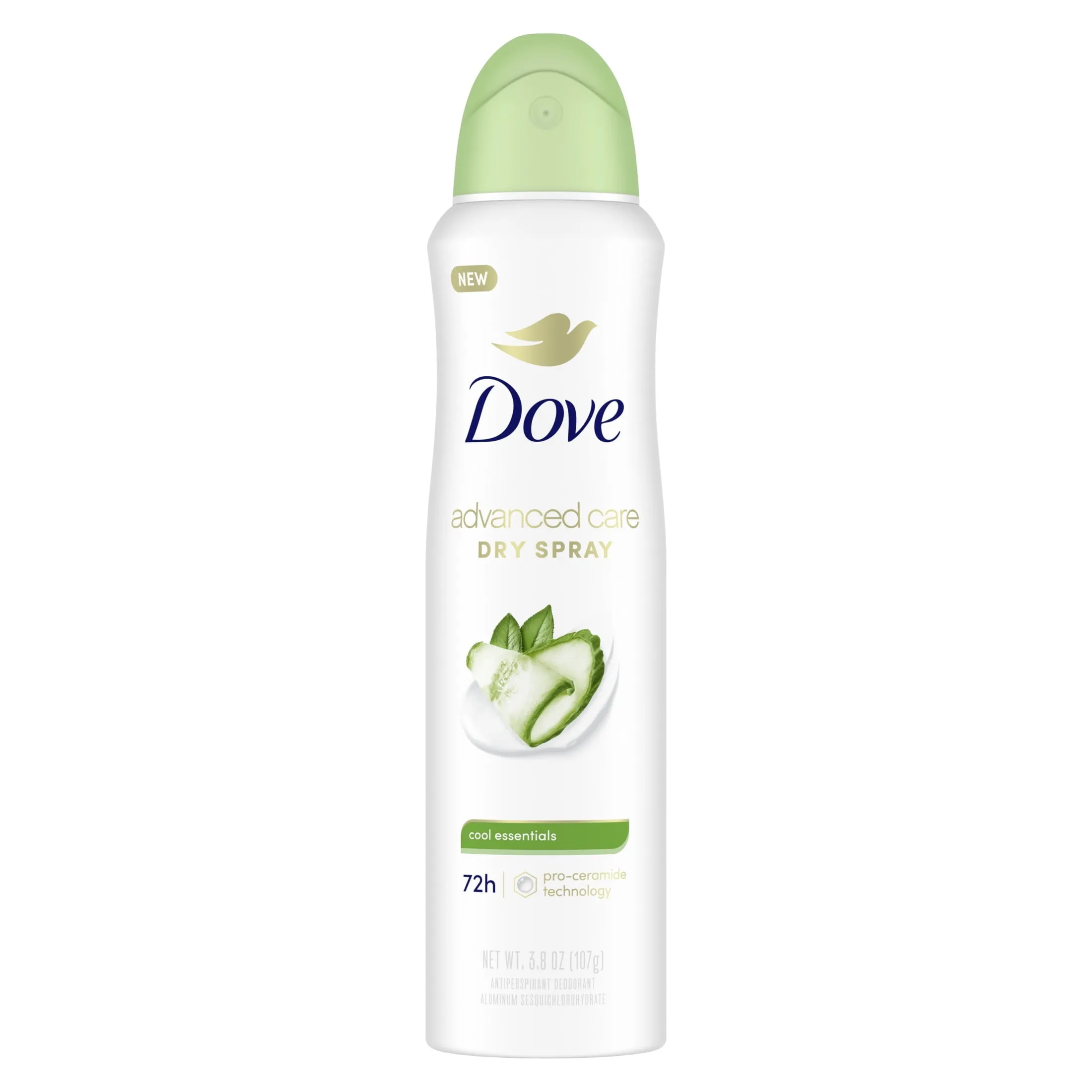 Dove Advanced Care Antiperspirant Deodorant Dry Spray, Cool Essentials, 3.8 oz
