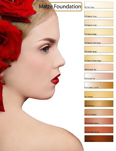 Glam Air Brush Foundation Matte Makeuplong Lasting Flawless, Beautiful, Natural Looking Skin with Glam Air (Soft Walnut M13)