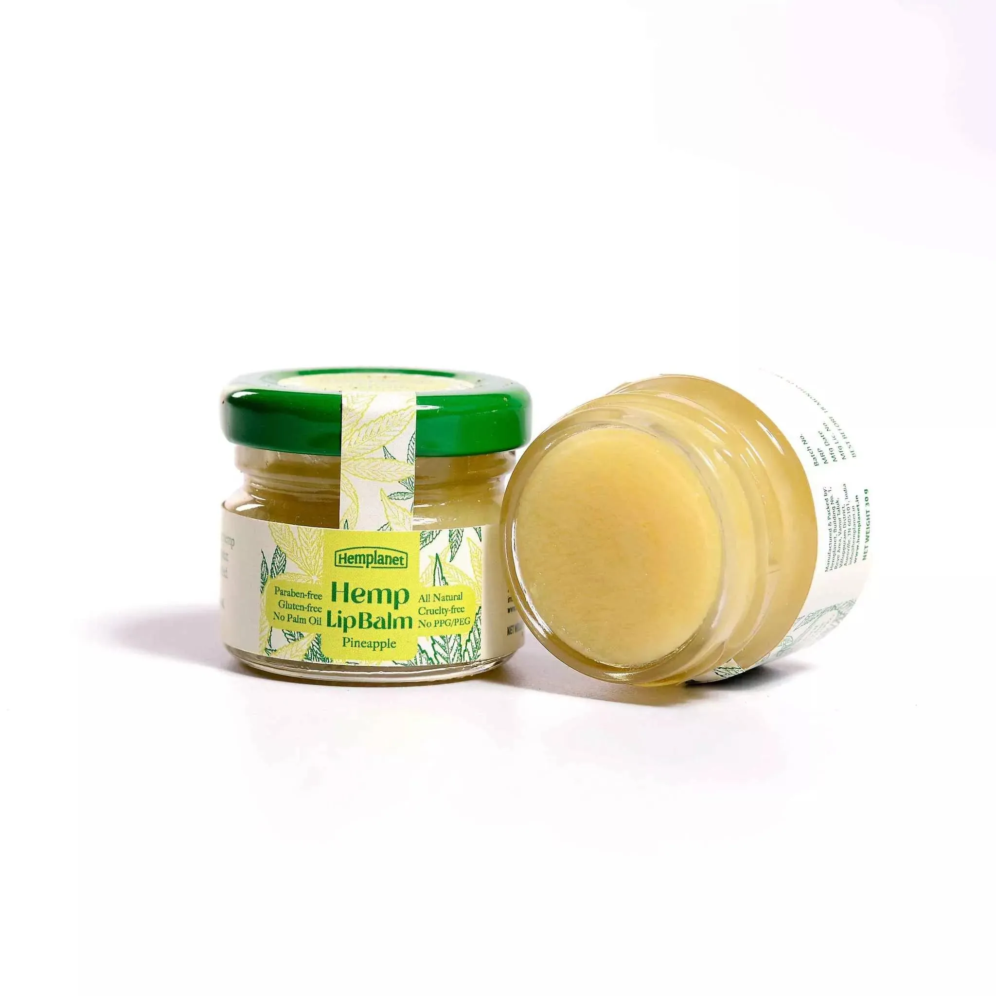 Hemplanet Auroville - Hemp Lip Balm (Pineapple Flavour)
