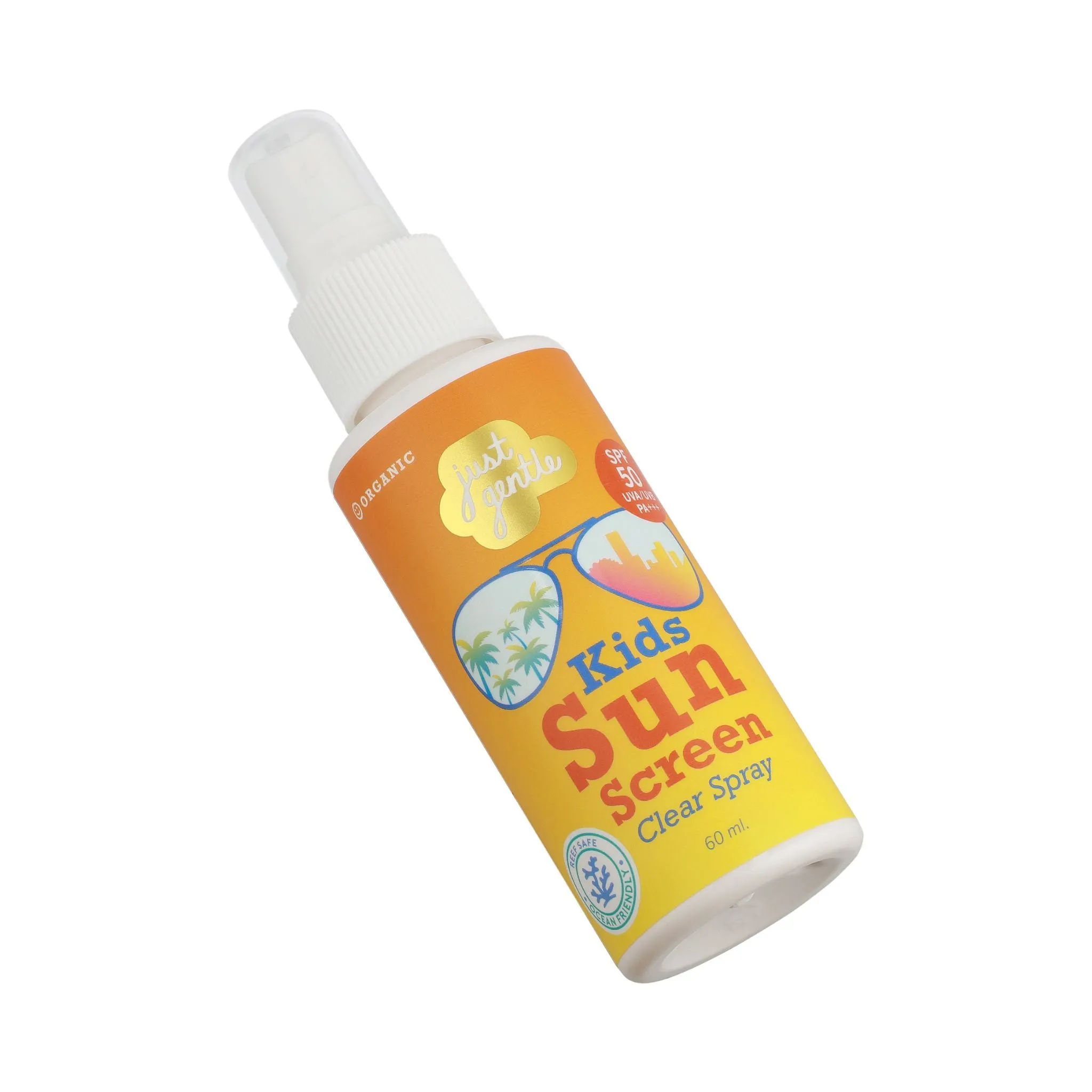 Just Gentle Kids Sunscreen Spray - SPF 50/UVA - Non Nano Mineral Based Formula