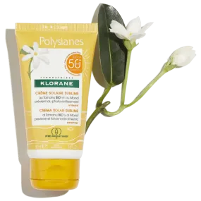 Klorane Polysiane Sublimating Sun Cream SPF 50  with organic Tamanu & Monoi Face 50 ml