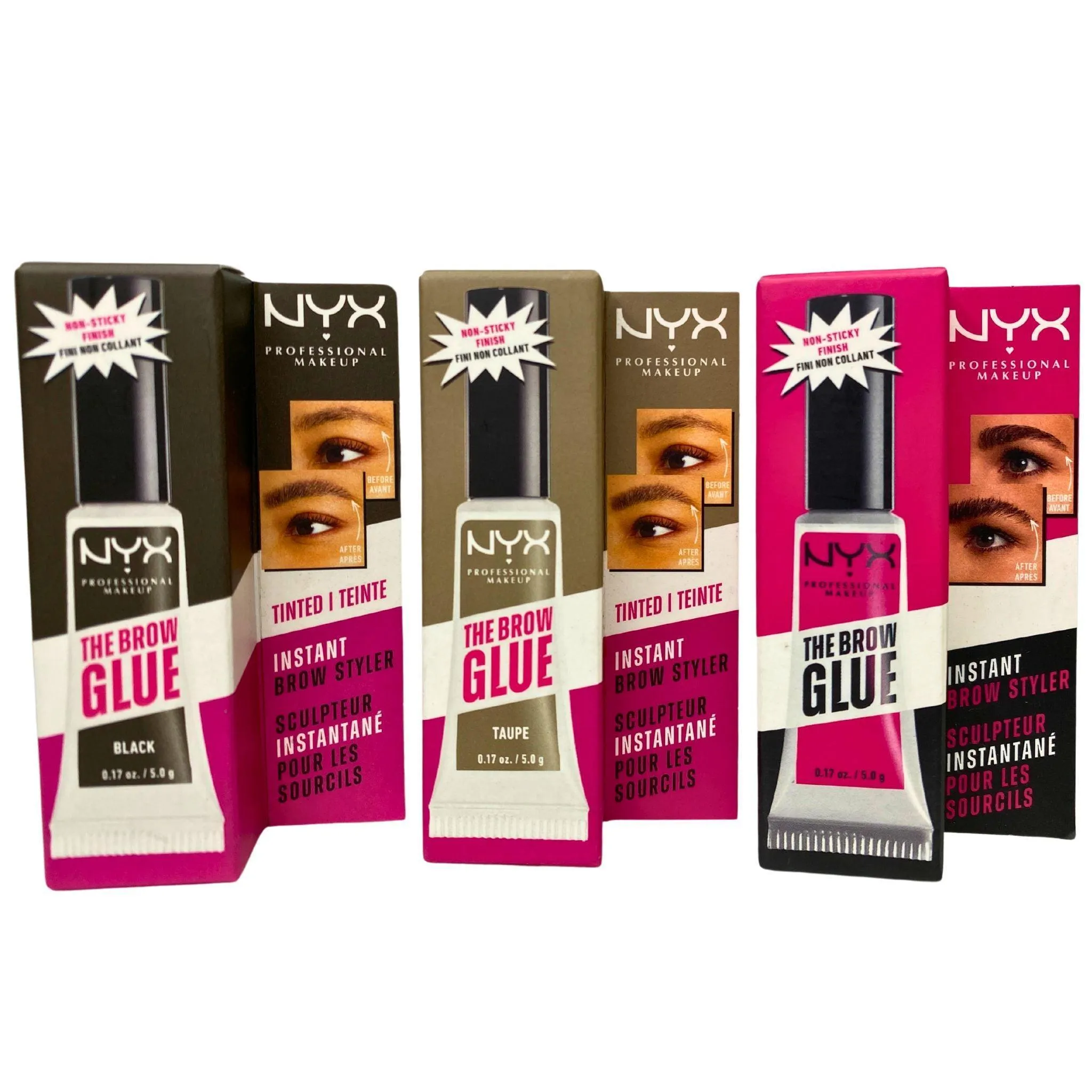 NYX The Brow Gel Non Sticky Finish 0.17OZ (32 Pcs Lot)