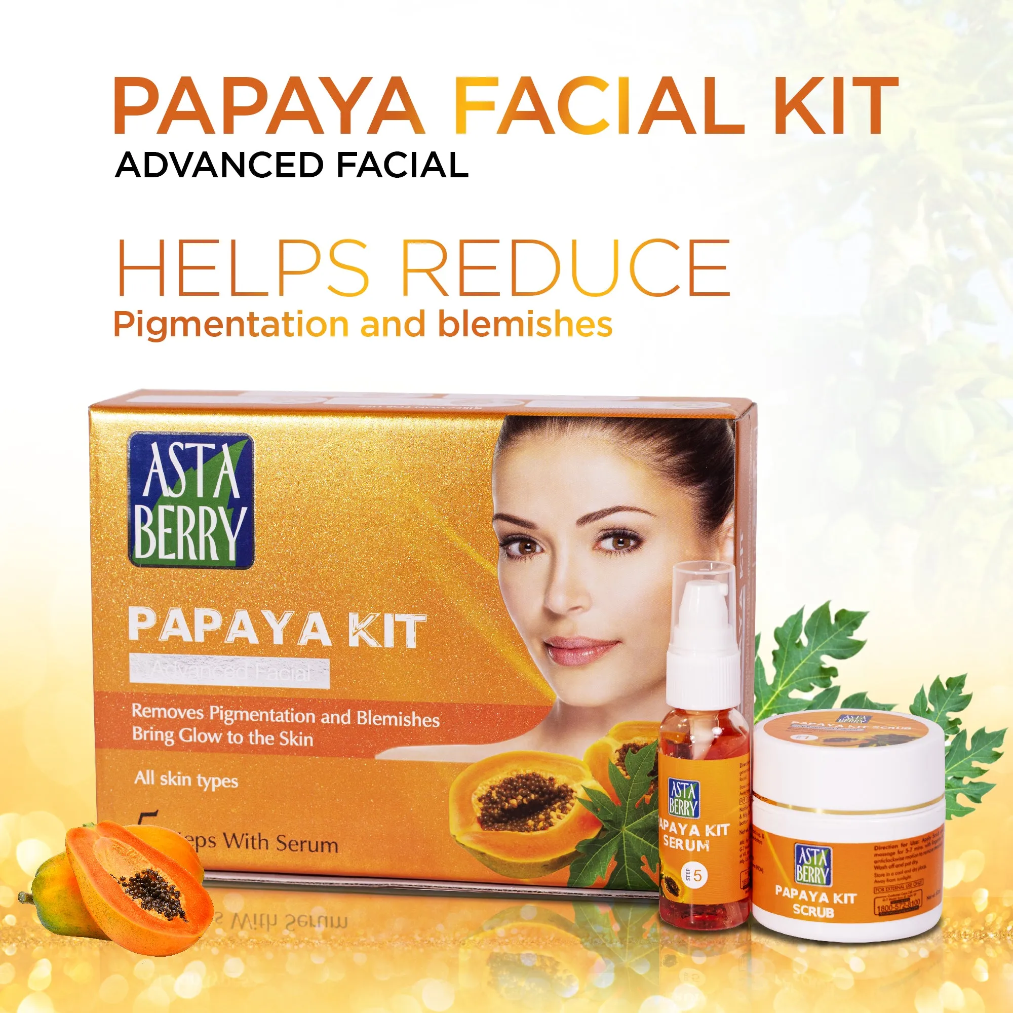 Papaya Facial Kit | Helps reduce Pigmentation & Blemishes