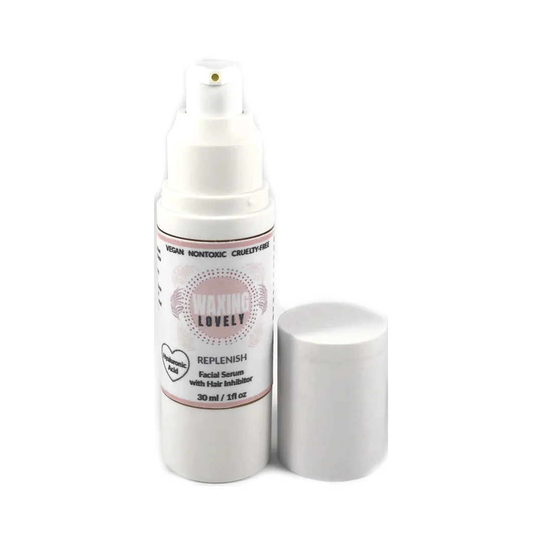 POST WAX  REPLENISH FACIAL SERUM WITH HAIR INHIBITOR  1 oz - 6WP