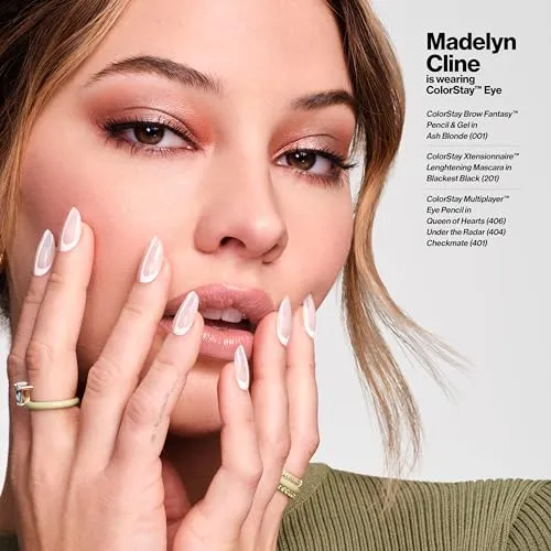 Revlon ColorStay Brow Fantasy, All In One Eyebrow Powder Pencil with Shaping Clear Gel, Gel Infused with Panthenol, Smudge-proof, 16HR Visibly Full Brows, 104 Dark Brown