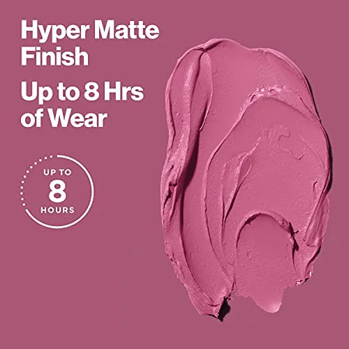 REVLON Ultra HD Lip Mousse Hyper Matte, Longwearing Creamy Liquid Lipstick in Red / Coral, Red Hot (815), 0.2 oz