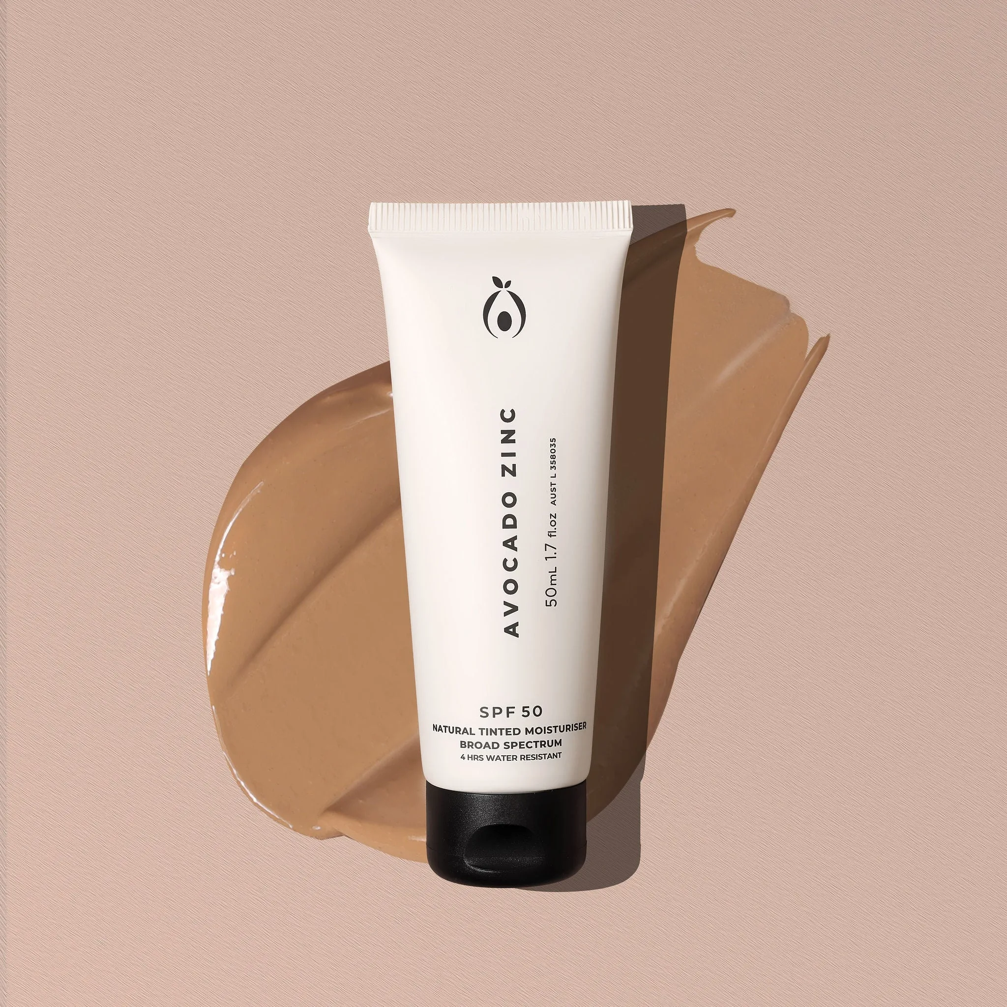 SPF 50 Natural Tinted Moisturiser - Medium-Dark