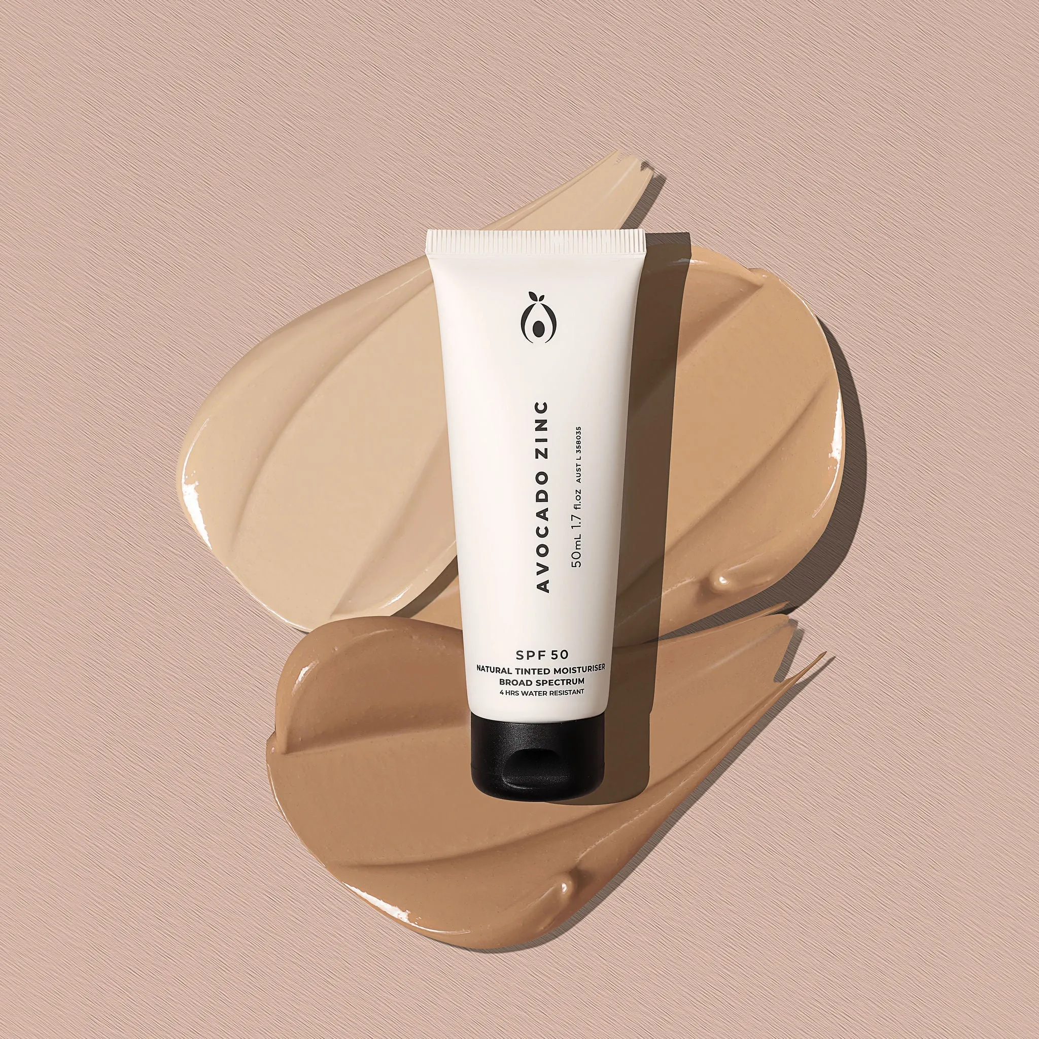 SPF 50 Natural Tinted Moisturiser - Medium-Dark