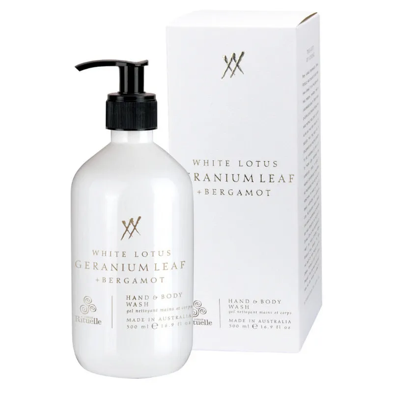 Urban Rituelle White Lotus, Geranium Leaf & Bergamot Hand Body Wash