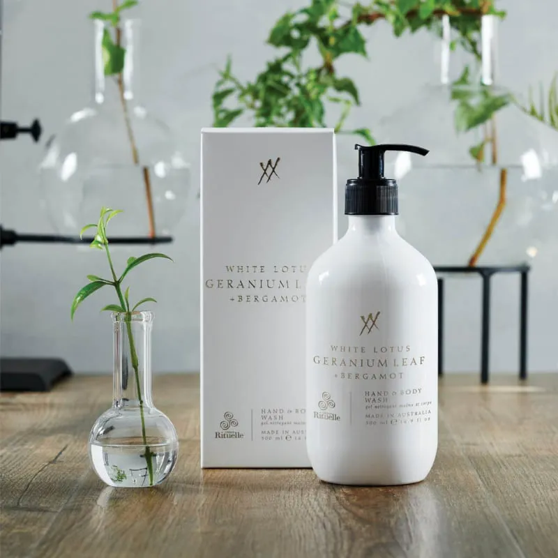 Urban Rituelle White Lotus, Geranium Leaf & Bergamot Hand Body Wash