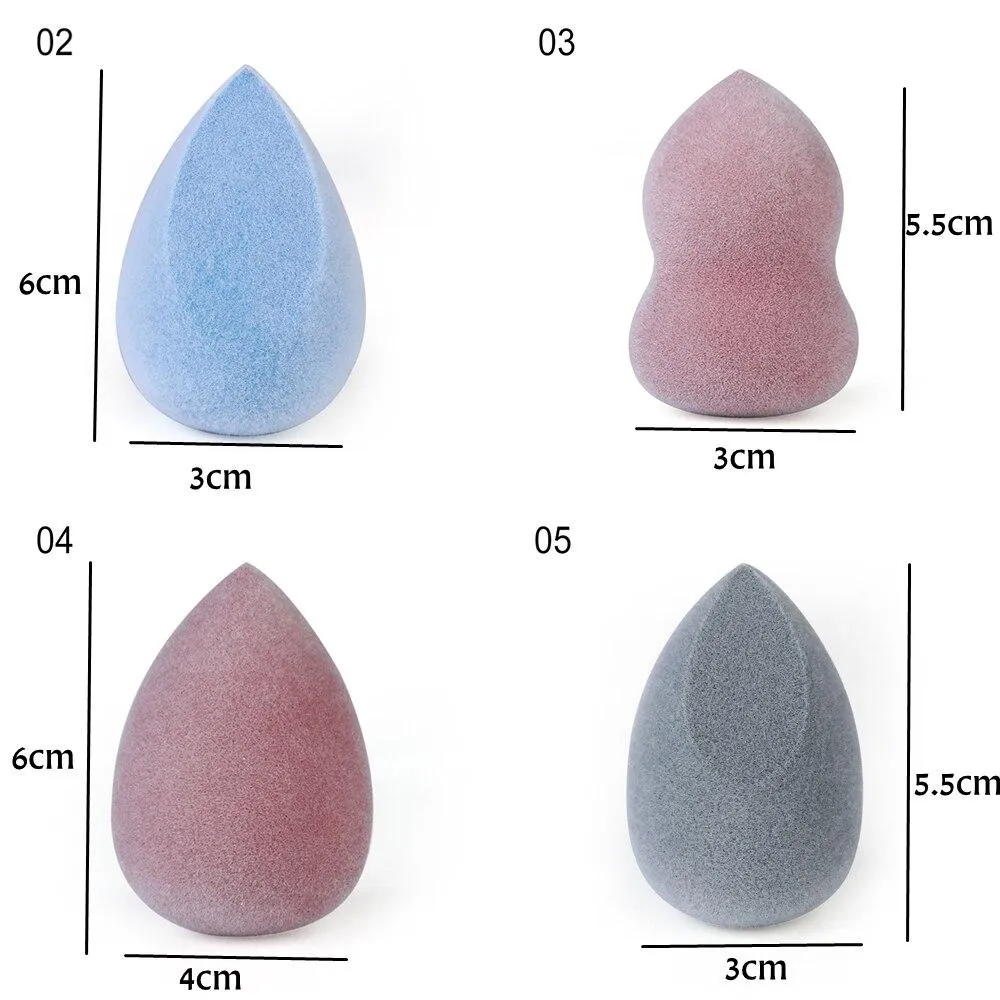 Velvet Sponge Puff Microfiber Fluff Surface Cosmetic Powder Puff Makeup Sponge