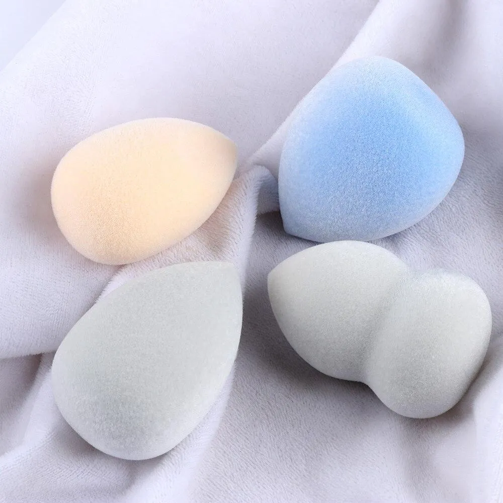 Velvet Sponge Puff Microfiber Fluff Surface Cosmetic Powder Puff Makeup Sponge