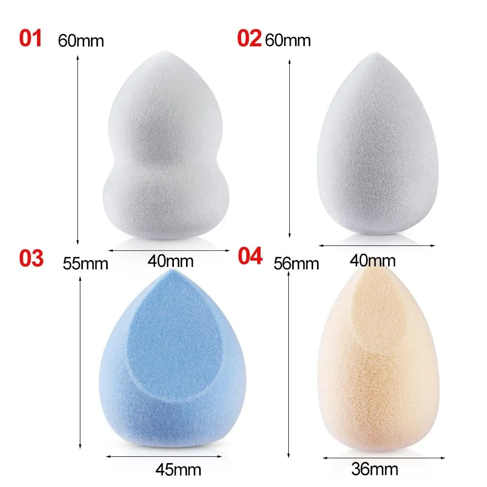 Velvet Sponge Puff Microfiber Fluff Surface Cosmetic Powder Puff Makeup Sponge