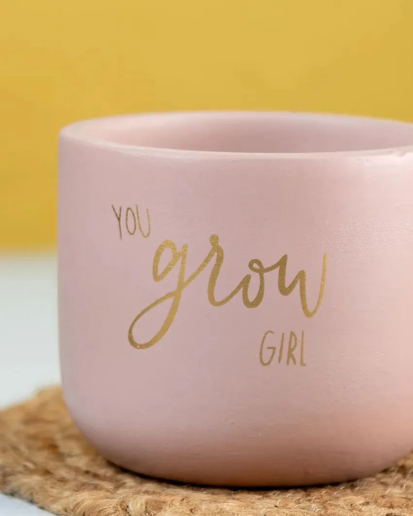 You Grow Girl Terracotta Planter | 5 x 4 inches