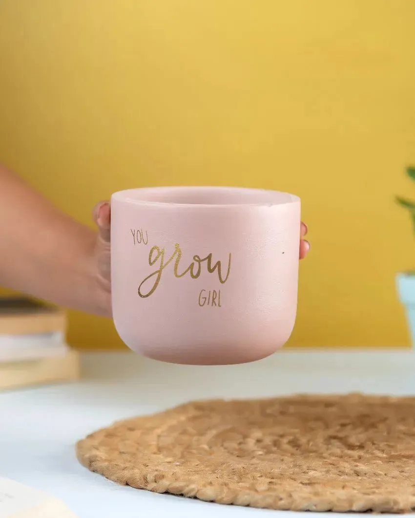 You Grow Girl Terracotta Planter | 5 x 4 inches